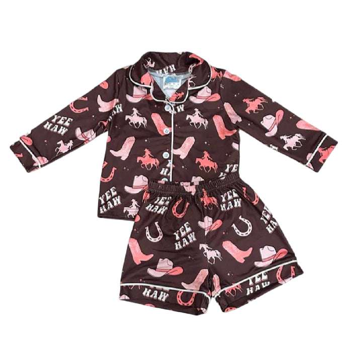 Shea Baby Girl's Yeehaw Cowgirl Pj Set