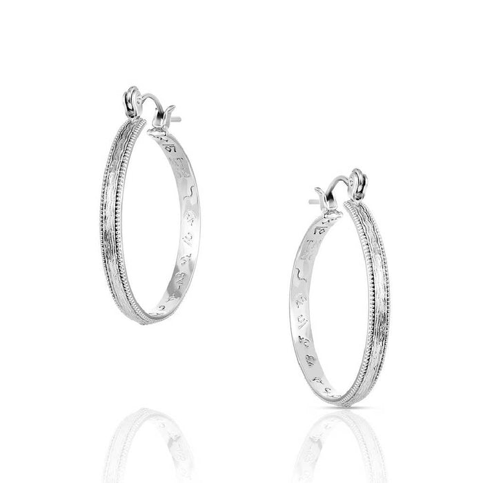 Montana Silversmiths Rustic Serenity Hoop Earrings WOMEN - Accessories - Jewelry - Earrings Montana Silversmiths