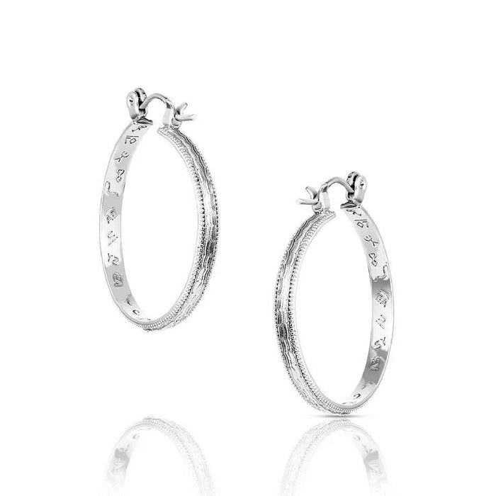Montana Silversmiths Rustic Serenity Hoop Earrings WOMEN - Accessories - Jewelry - Earrings Montana Silversmiths