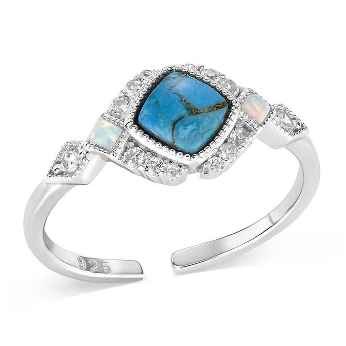 Montana Silversmiths Crowned Glacier Turquoise Ring WOMEN - Accessories - Jewelry - Rings Montana Silversmiths