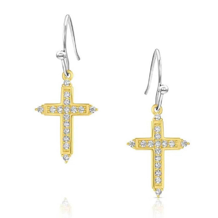 Montana Silversmiths Dorado Cross Earrings WOMEN - Accessories - Jewelry - Earrings Montana Silversmiths
