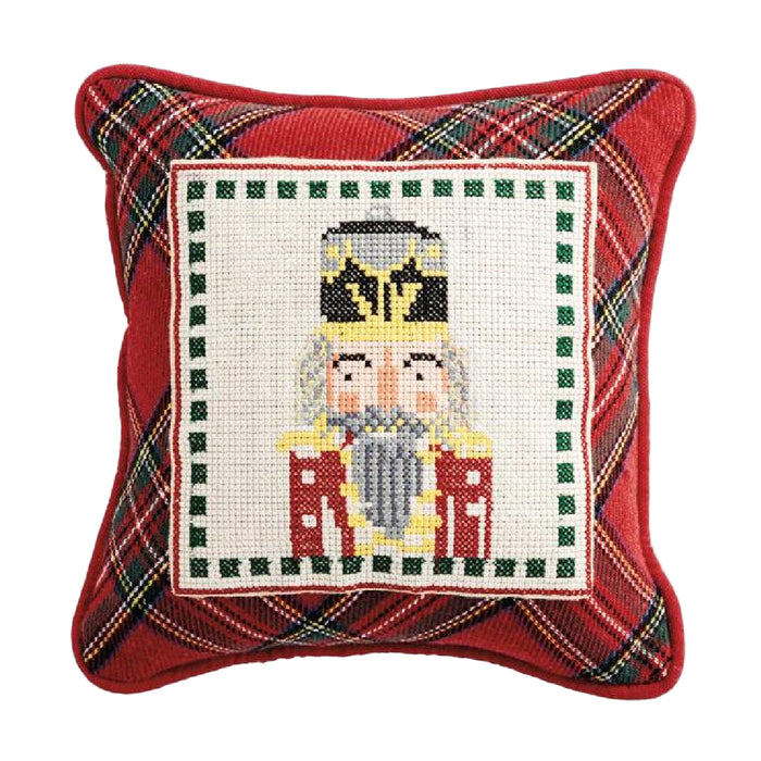 Mud Pie Needle Point Nutcracker Pillow