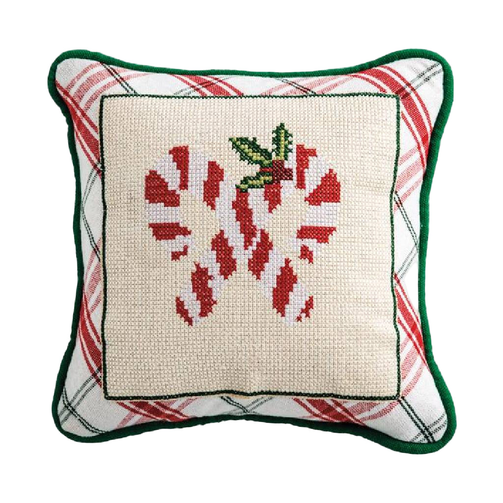 Mud Pie Needle Point Candy Cane Pillow HOME & GIFTS - Home Decor - Decorative Pillows Mud Pie