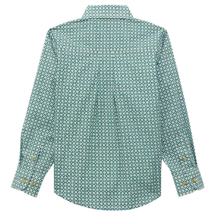 Wrangler Boy's Geo Print Button Down Shirt KIDS - Boys - Clothing - Shirts - Long Sleeve Shirts Wrangler