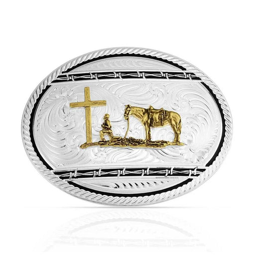 Montana Silversmiths Relentless Buckle Christian Cowboy ACCESSORIES - Additional Accessories - Buckles Montana Silversmiths