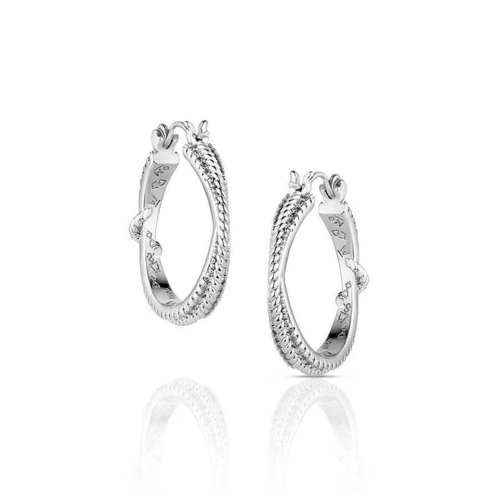Montana Silversmiths Cowgirl Ice Hoop Earrings WOMEN - Accessories - Jewelry - Earrings Montana Silversmiths