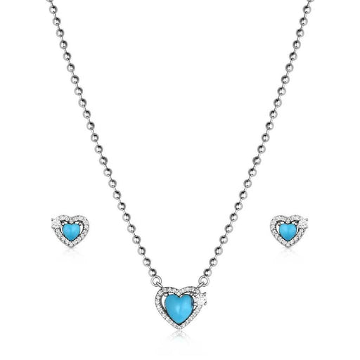 Montana Silversmiths Heart of Turquoise Jewelry Set WOMEN - Accessories - Jewelry - Jewelry Sets Montana Silversmiths