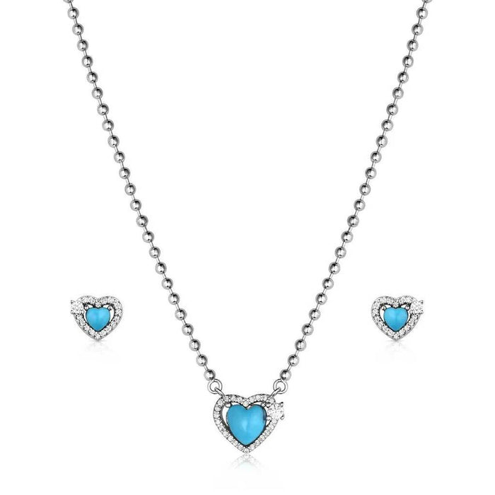 Montana Silversmiths Heart of Turquoise Jewelry Set WOMEN - Accessories - Jewelry - Jewelry Sets Montana Silversmiths