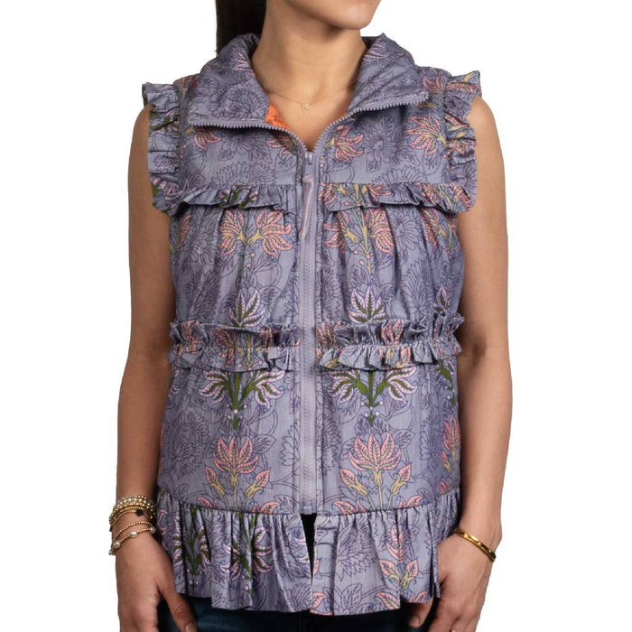 Ivy Jane Periwinkle Floral Vest WOMEN - Clothing - Outerwear - Vests Ivy Jane