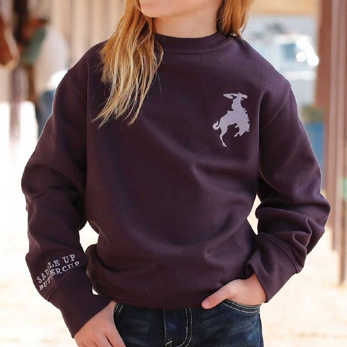 Cruel Denim Girl's Saddle Up Purple Sweatshirt KIDS - Girls - Clothing - Sweatshirts & Hoodies Cruel Denim