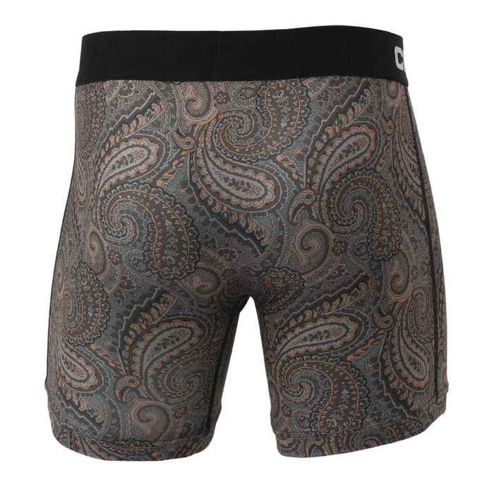 Cinch Men's 6" Brown Paisley Boxer Brief MEN - Clothing - Underwear, Socks & Loungewear - Underwear Cinch
