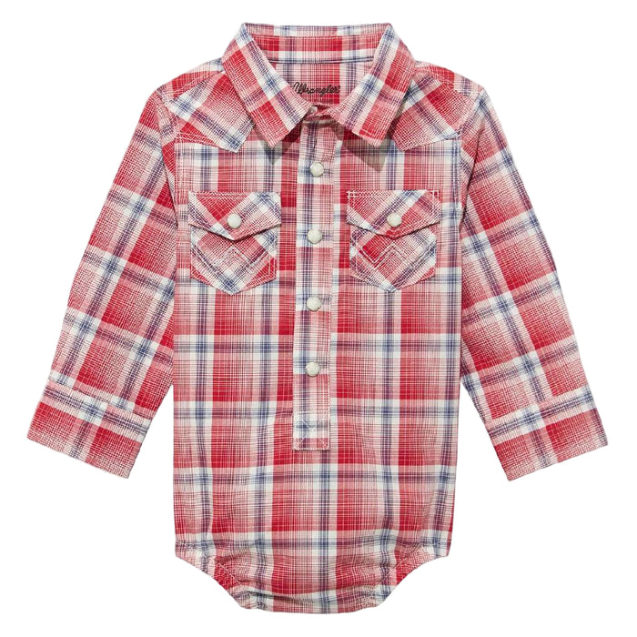 Wrangler Baby Boy's Red Plaid Onesie KIDS - Baby - Baby Boy Clothing Wrangler