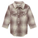 Wrangler Baby Boy's Brown Plaid Onesie KIDS - Baby - Baby Boy Clothing Wrangler