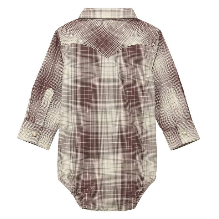 Wrangler Baby Boy's Brown Plaid Onesie KIDS - Baby - Baby Boy Clothing Wrangler