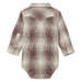 Wrangler Baby Boy's Brown Plaid Onesie KIDS - Baby - Baby Boy Clothing Wrangler
