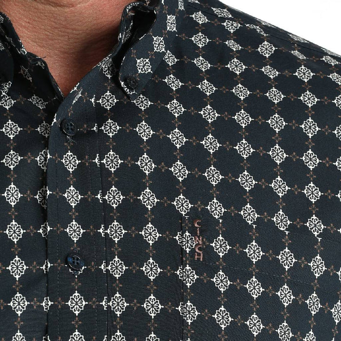 Cinch Men's Modern Fit Medallion Button Down Shirt