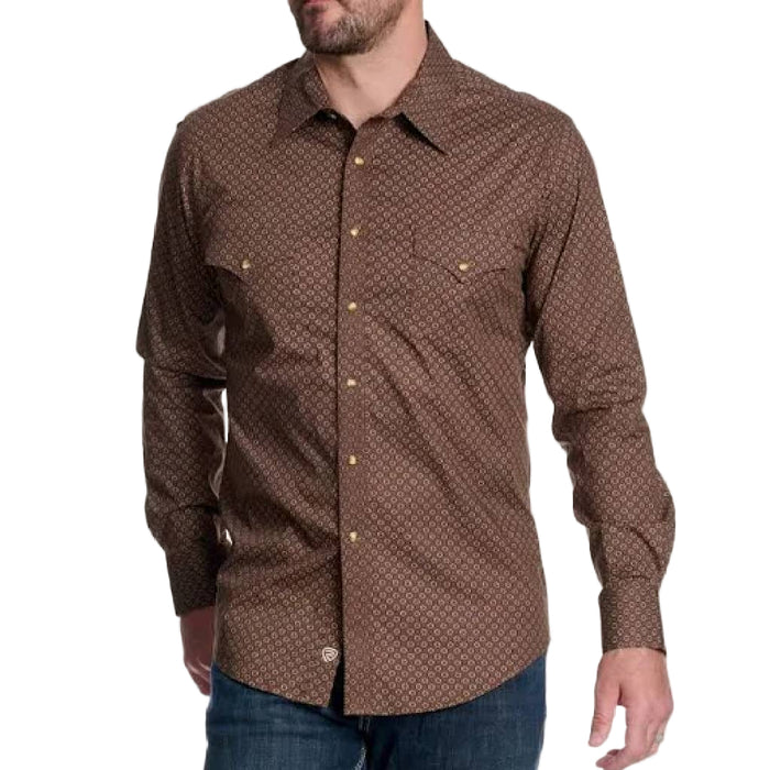 Rock & Roll Denim Men's Snap Geo Print