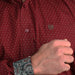 Cinch Men's Polka Dot Burgundy Button Down Shirt MEN - Clothing - Shirts - Long Sleeve Cinch