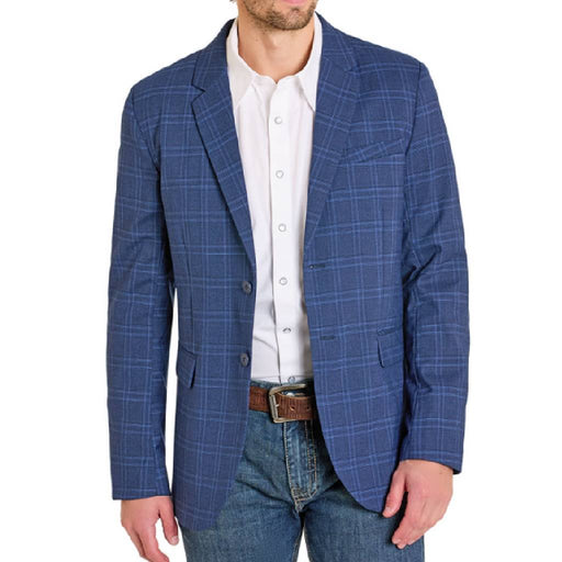 Rock & Roll Denim Men's Blue Plaid Sport Coat MEN - Clothing - Sport Coats Panhandle