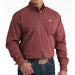 Cinch Men's Striped Burgundy Shirt MEN - Clothing - Shirts - Long Sleeve Cinch