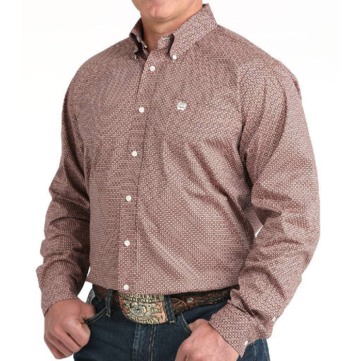 Cinch Men's Geo Pink Shirt MEN - Clothing - Shirts - Long Sleeve Cinch