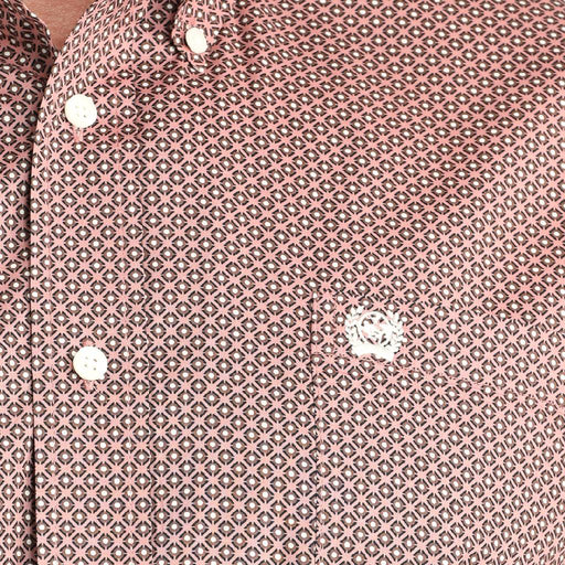 Cinch Men's Geo Pink Shirt MEN - Clothing - Shirts - Long Sleeve Cinch