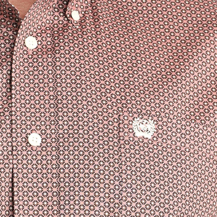 Cinch Men's Geo Pink Shirt MEN - Clothing - Shirts - Long Sleeve Cinch
