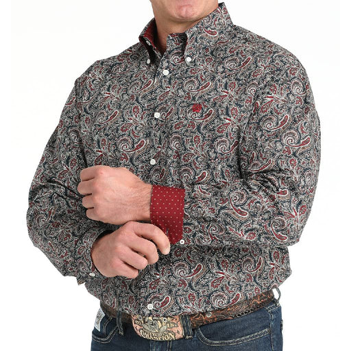 Cinch Men's Paisley Navy Shirt MEN - Clothing - Shirts - Long Sleeve Cinch