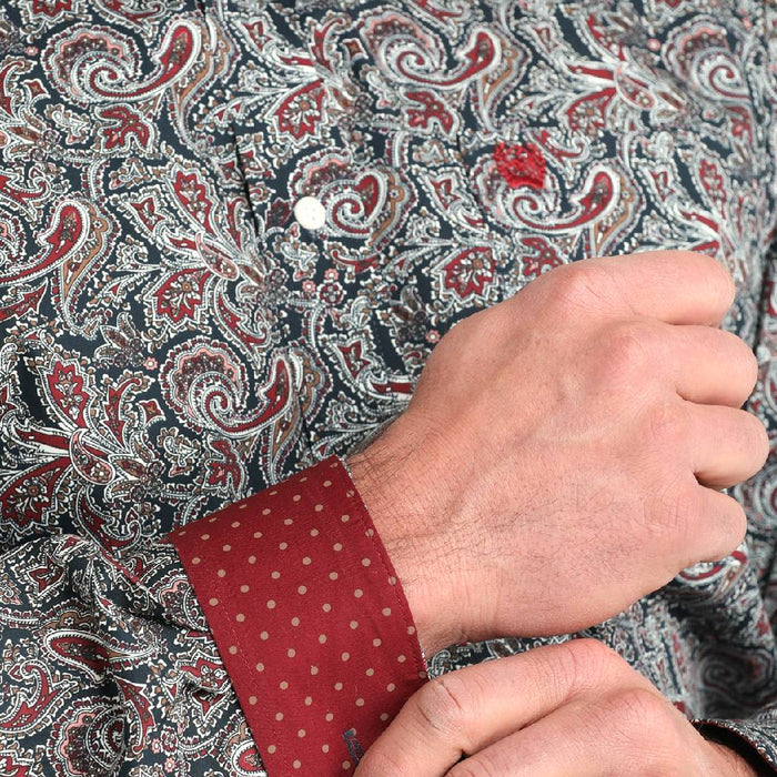 Cinch Men's Paisley Navy Shirt MEN - Clothing - Shirts - Long Sleeve Cinch