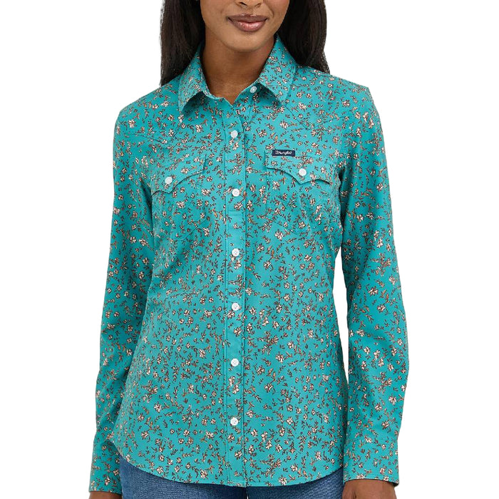 Wrangler Women's Performance Aria Floral Button Down Shirt
