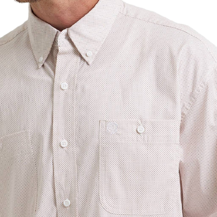Wrangler Men's George Strait Geo Print Button Down Shirt
