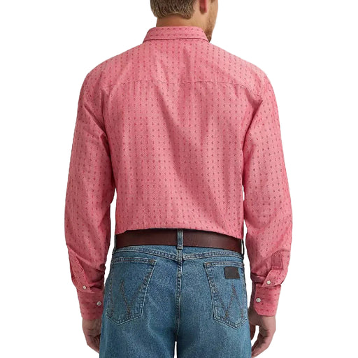 Wrangler Men's Cody Johnson Diamond Red Button Down Shirt MEN - Clothing - Shirts - Long Sleeve Wrangler