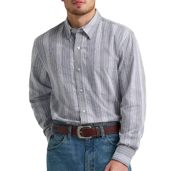 Wrangler Men's Cody Johnson Stripe Button Down Shirt