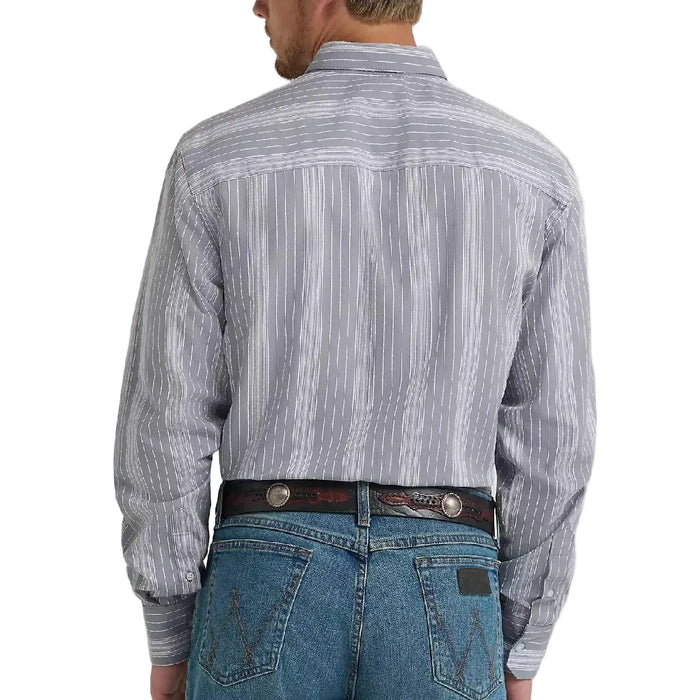 Wrangler Men's Cody Johnson Stripe Button Down Shirt