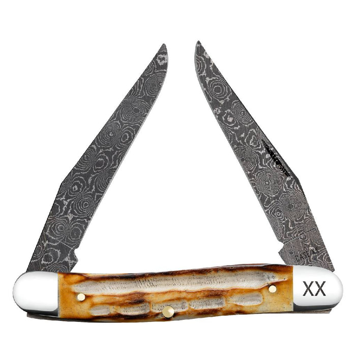 Case Muskrat Burnt Natural Bone Deep Canyon Jig Knives W.R. Case