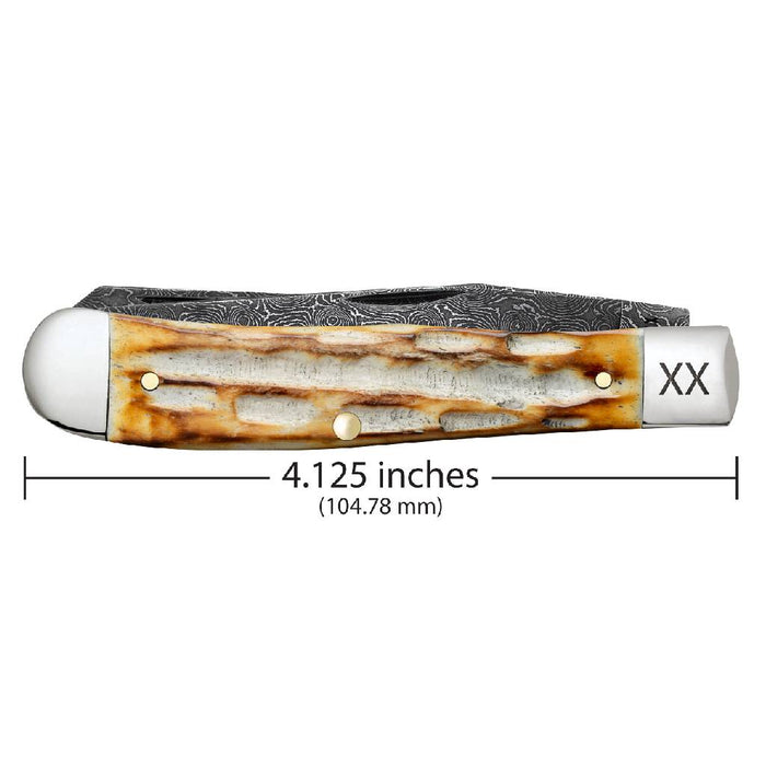 Case Trapper Burnt Natural Bone Deep Canyon Jig Knives W.R. Case