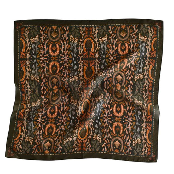 Western Harvest Wild Rag Deep Juniper WOMEN - Accessories - Scarves & Wraps Tirzah Lane Art