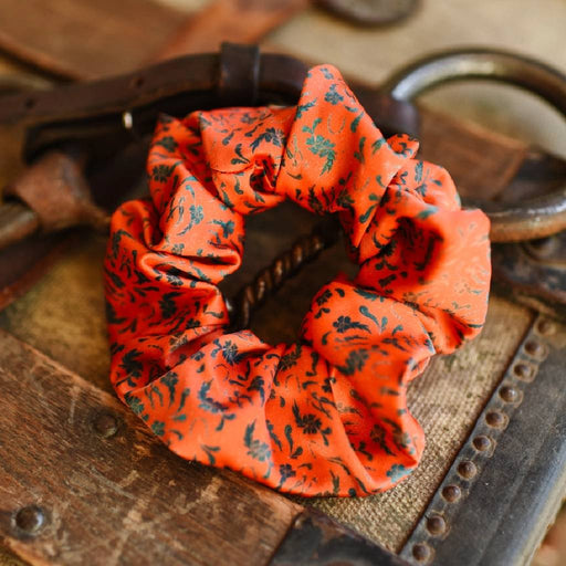 Spurs N Horseshoes Rust Scrunchie WOMEN - Accessories - Hair Accessories Tirzah Lane Art