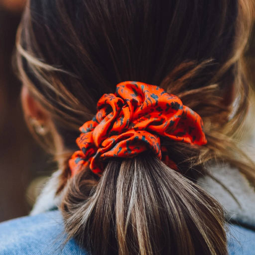 Spurs N Horseshoes Rust Scrunchie WOMEN - Accessories - Hair Accessories Tirzah Lane Art