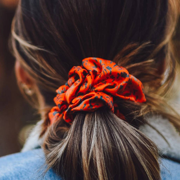 Spurs N Horseshoes Rust Scrunchie WOMEN - Accessories - Hair Accessories Tirzah Lane Art