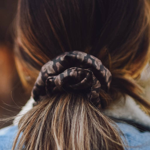 Western Saddle Arena Brown Scrunchie WOMEN - Accessories - Hair Accessories Tirzah Lane Art