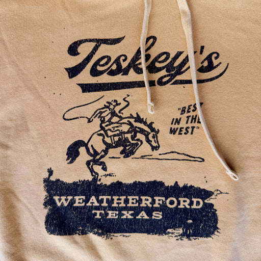 Teskey's Bronco Fleece Hoodie - Mustard TESKEY'S GEAR - Sweatshirts Teskey's
