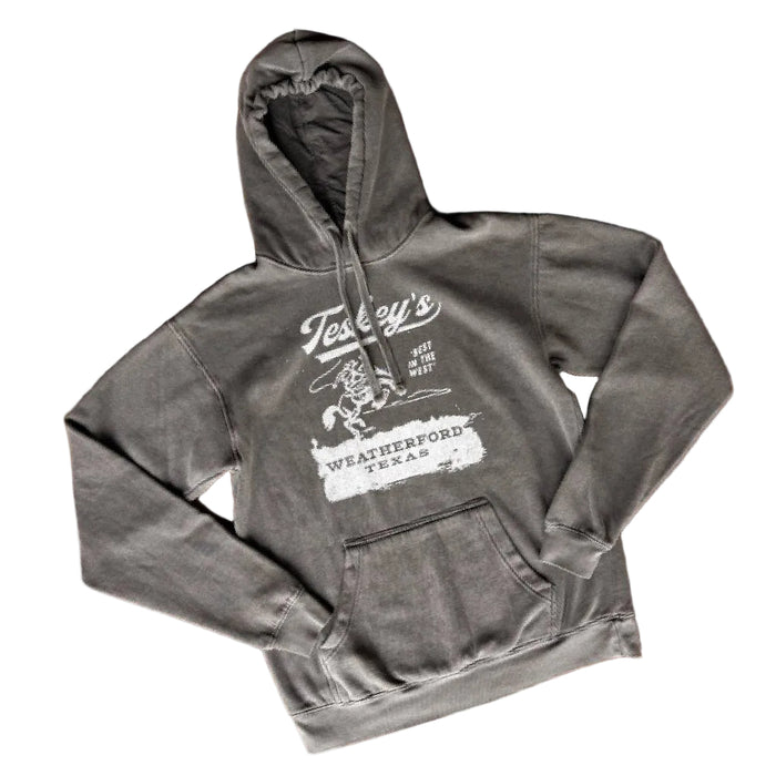 Teskey's Bronco Fleece Hoodie - Black TESKEY'S GEAR - Sweatshirts Teskey's
