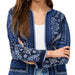 Johnny Was Blue Night Lorem Gauze Jacket WOMEN - Clothing - Outerwear - Jackets Johnny Was Collection