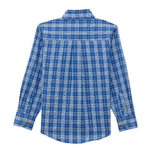Wrangler Boy's Riata Blue Plaid Shirt KIDS - Boys - Clothing - Shirts - Long Sleeve Shirts Wrangler