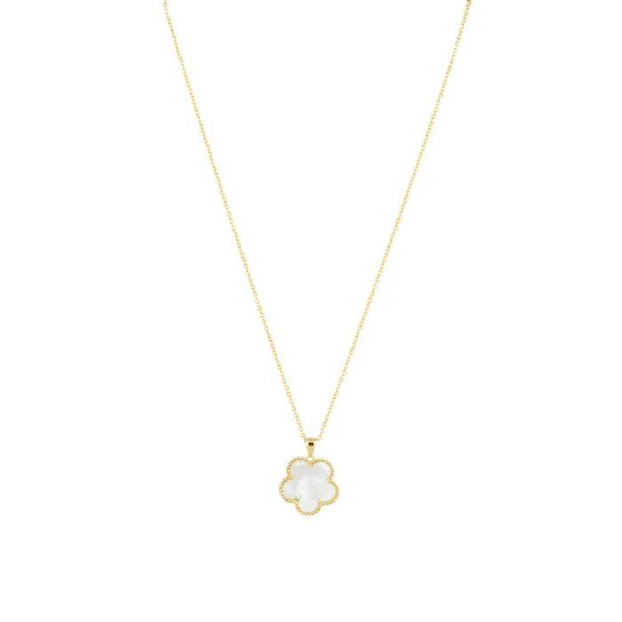 Adeline Clover Mother of Pearl Necklace