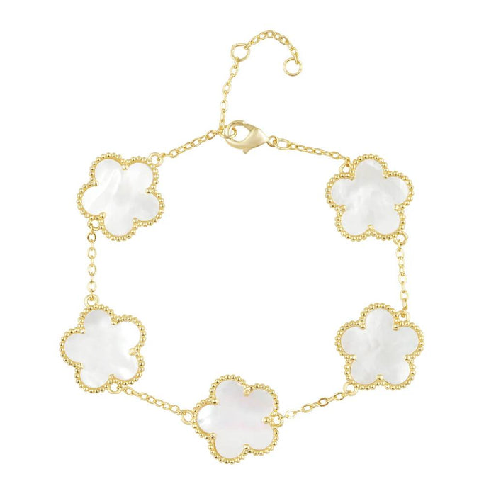 Adeline Clover Mother of Pearl Bracelet