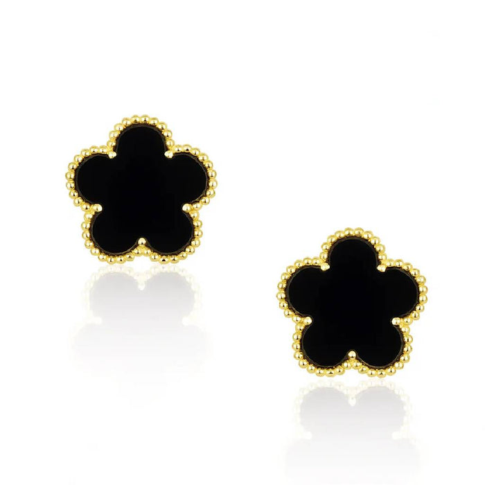 Adeline Black Onyx Stud Earrings