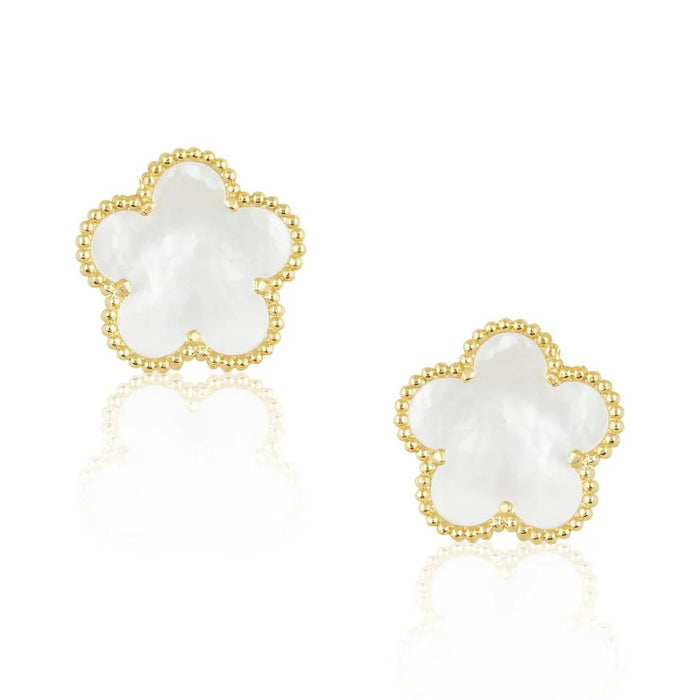Adeline Mother of Pearl Stud Earrings
