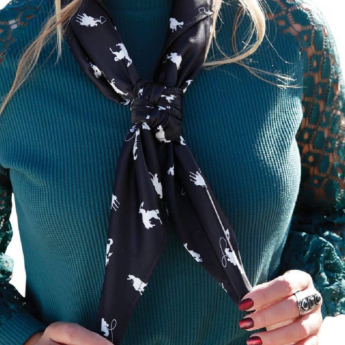 Cruel Denim Women's Black/White Horse Wild Rag